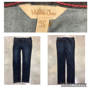 Matilda Jane dark wash straight leg jeans